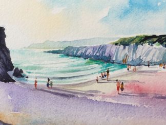 Summer Evening - Woolacombe print edition from Steve PP Fine Art. Barricane Beach, Woolacombe, North Devon.