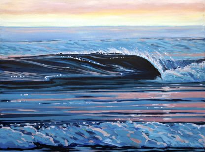 Glassy Calm Wave Painting