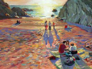 barricane beach sunset painting Steve PP