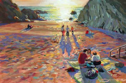 barricane beach sunset painting Steve PP