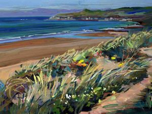 woolacombe beach painting by Devon landscape painter Steve PP