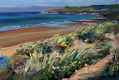 woolacombe beach painting by Devon landscape painter Steve PP