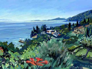 Corfu Greece painting Steve PP