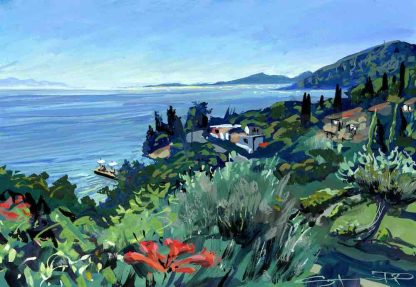 Corfu Greece painting Steve PP