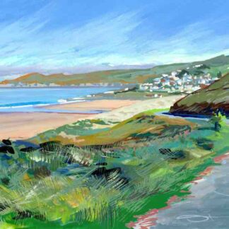 marine drive woolacombe painting