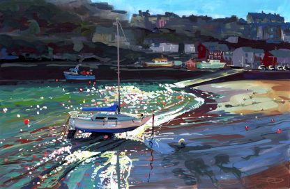 ilfracombe harbour gouache painting