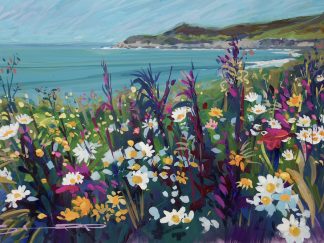 gouache original woolacombe painting