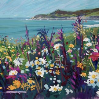 gouache original woolacombe painting