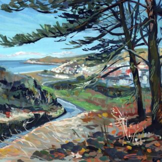 Challacombe Hill Woolacombe Art Print